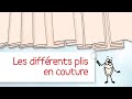 Les différents plis en couture - Comment faire des plis ? Couture facile (1/3)