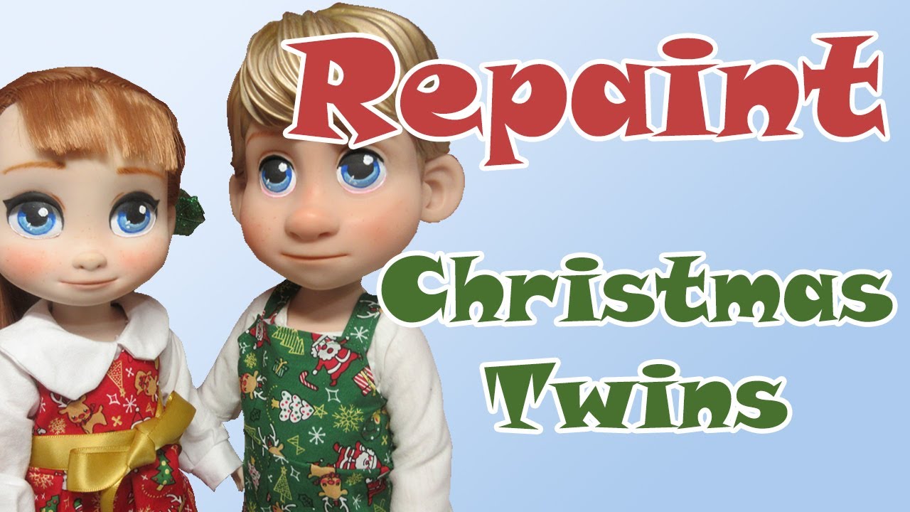 Christmas Twins - Disney Animator Doll Custom Tutorial