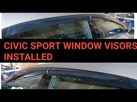 HOW TO INSTALL WINDOW VISORS (HONDA CIVIC SPORT)
