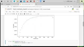 Data Import, Plotting and Curve fitting example  in Python