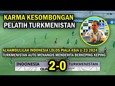 🔵 ALHAMDULILAH LOLOS 2-0 ‼️ Hasil Timnas Indonesia U-23 vs Turkmenistan, Kualifikasi Piala Asia U-23