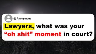 Famous Lawyers, what was your “oh sh*t” moment in court? Profile