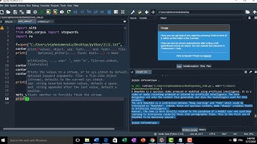 NLP with Python : cleaning and Elemination of stopwords