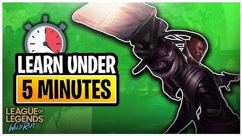 LUCIAN WILD RIFT GUIDE - LEARN EVERYTHING JUST UNDER 5 MINUTES !