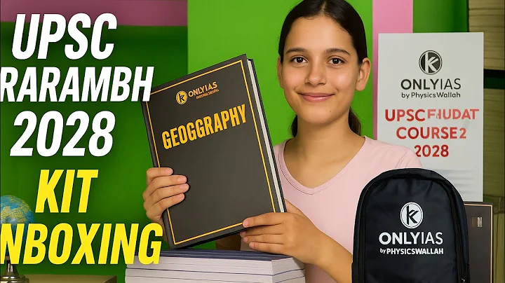 UPSC 2028 Aspirant 📖 | Physics Wallah OnlyIAS Prarambh Kit Unboxing ✨ 31 August 2025 #padhobuddy 