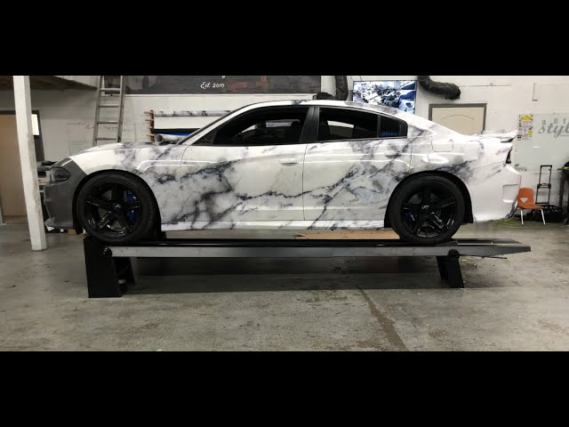 Pristine White Marble Vehicle Wrap