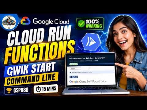 Cloud Run Functions: Qwik Start - Command Line 100% WORKING EASY #GSP080