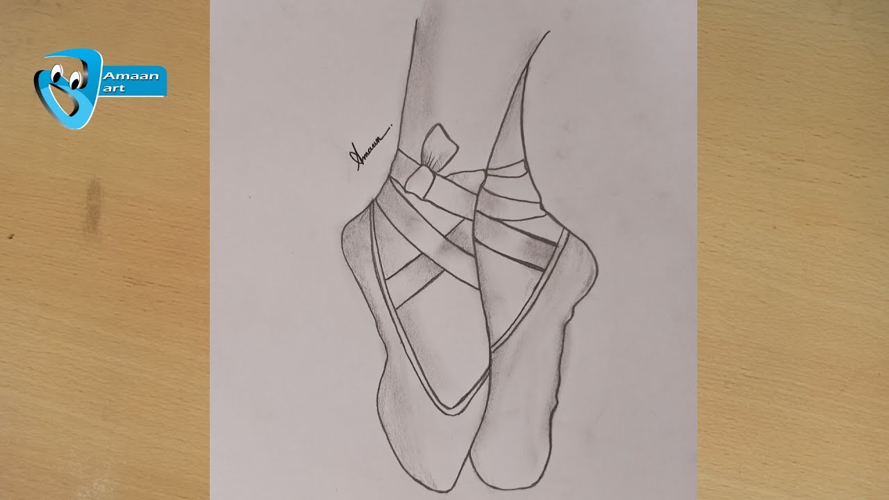 How to draw dancing girl legs pencil sketch drawing dancing feet