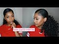 Easy Sleek Fluffy Ponytail | Using FreeTress Crochet Hair