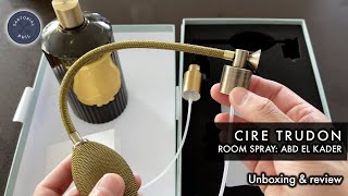 HOLIDAY GIFT IDEA: Cire Trudon Room Spray: Abd El Kader unboxing & review