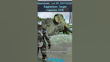 How To Tame A Mammoth In Ark #ark #arksurvivalevolved #arkmobile #mammoth #howto #trending #shorts