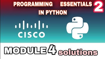 PROGRAMMING ESSENTIALS 2 (PYTHON) MODULE 4 ANSWERS l CISCO l PYTHON CISCO l #cisco #python #module4