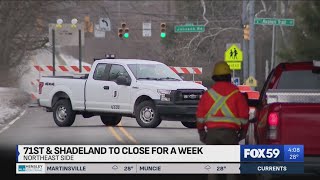 INDOT to close 71st Street for I-465 South bridge demolition
