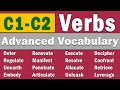 Master Vocabulary Fast Learn These 100 Advanced Verbs With Synonyms 