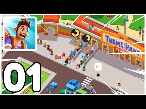 Idle Theme Park - Gameplay Walkthrough Part 01 - My new park idle game (iOS, Android)
