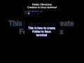 This is how to create folders in linux #linux #terminal  #shorts