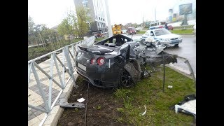 Best of Nissan GT-R  CRASH and FAIL Compilation