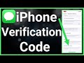 How to get apple id verification code