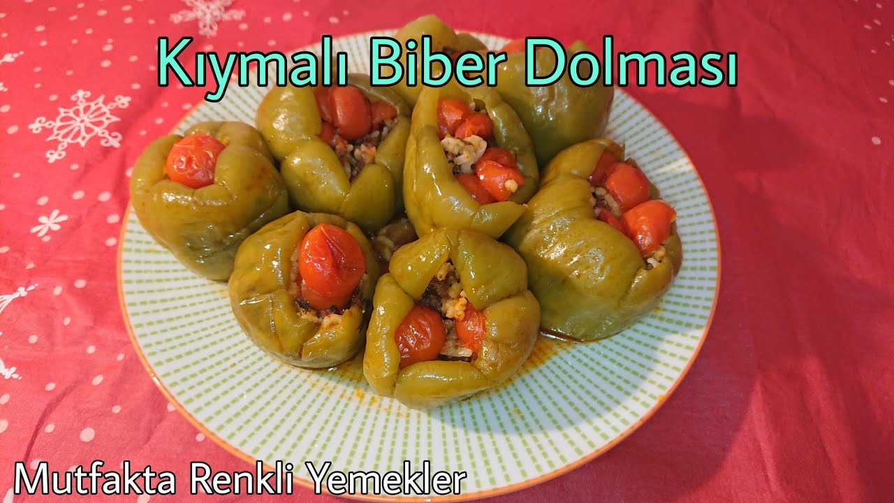 Kıymalı Biber Dolması /Kolay Tarif /Mutfakta Renkli Yemekler Kıymalı Biber Dolması /Kolay Tarif /Mutfakta Renkli Yemekler