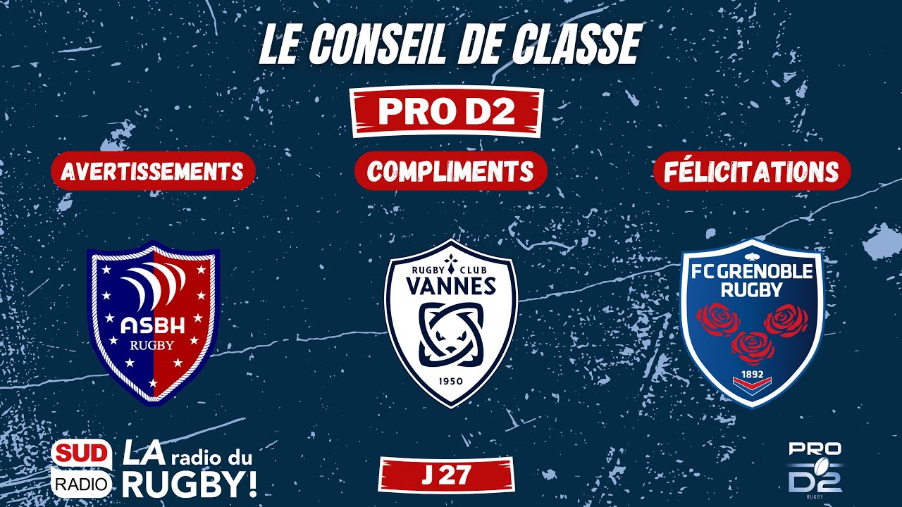 Le Conseil de classe de la 27e journée de Pro D2
