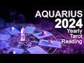 AQUARIUS 2024 YEARLY TAROT READING "BLOSSOMING ABUNDANCE, A BREAKTHROUGH & REALISING PERSONAL POWER"