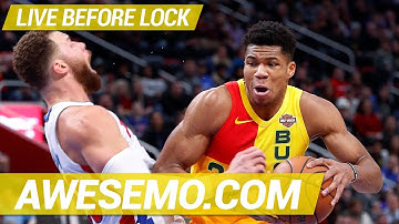 Yahoo, FanDuel & DraftKings NBA DFS Live Before Lock - Tue 1/1 - Awesemo.com