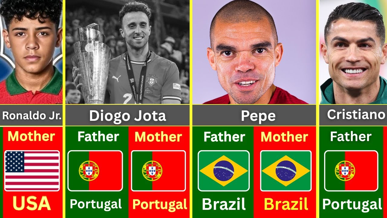 The Real Origins of Portugal’s Football Stars – Mother & Father Countries Revealed