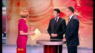 BBC Breakfast. STEPH McGOVERN & 2 fellas - 2011