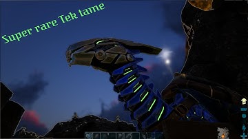 How we tame a Tek parasaur in ARK