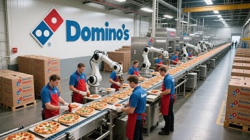 Inside the Domino’s Pizza Factory: From Fresh Dough to Ready-to-Bake Pizzas (Full Process)
