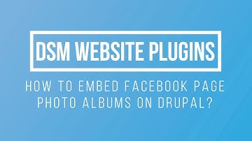 How To Embed Facebook Page Photo Albums On Drupal?
