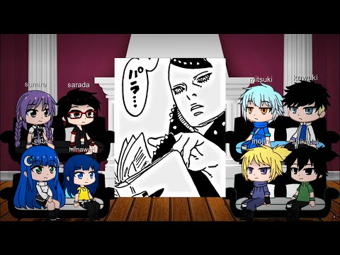 boruto two blue vortex react to boruto timeskip || part 4 || #react #naruto #boruto #gachaclub