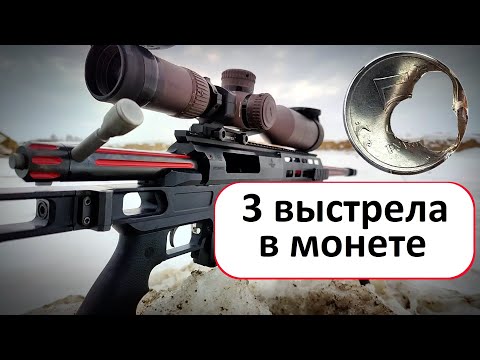 Снайперская винтовка Лобаева - 3 выстрела в монете! Sniper rifle Lobaev Arms DXL-2