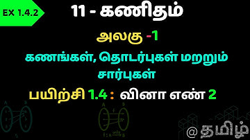 TN SAMACHEER 11 MATHS  Sets, Relations and Functions EX.1.4 SUM 2