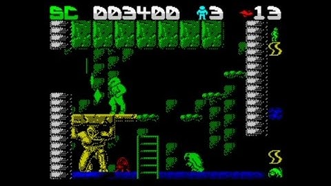 Draconus (1988 / 128k AY Music Version) Walkthrough, ZX Spectrum