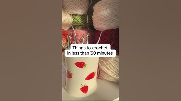 Crochet THIS In 30 Minutes! #crochet #diy #crochettutorial