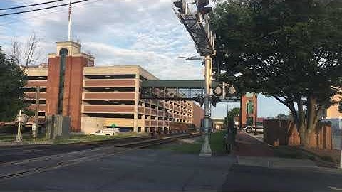 Marc Multilevel horn blasts through the morning  sky in Gaithersburg md (read description)