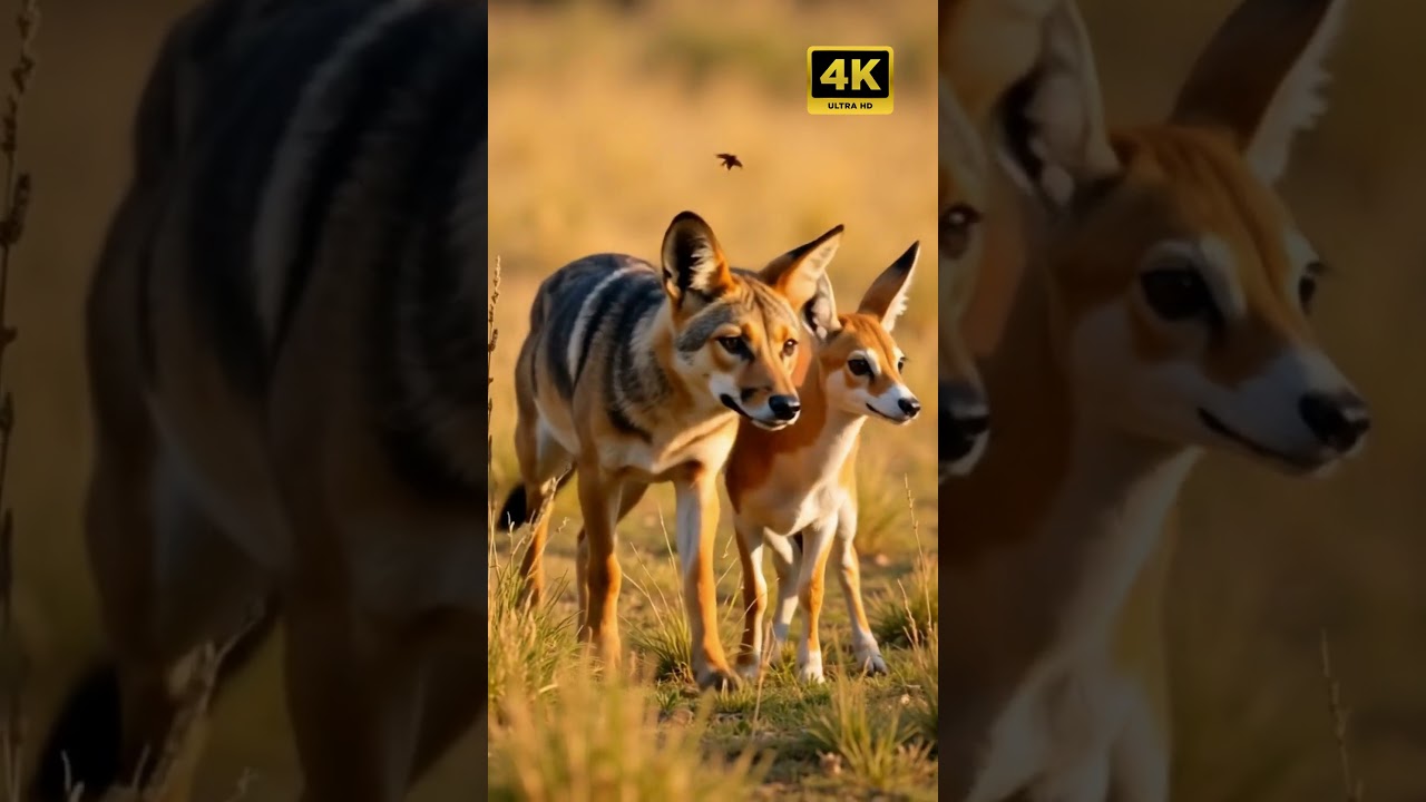 Jackal vs Springbok: A Tense Standoff in Coastal Grassland! Witness Nature's Drama | 