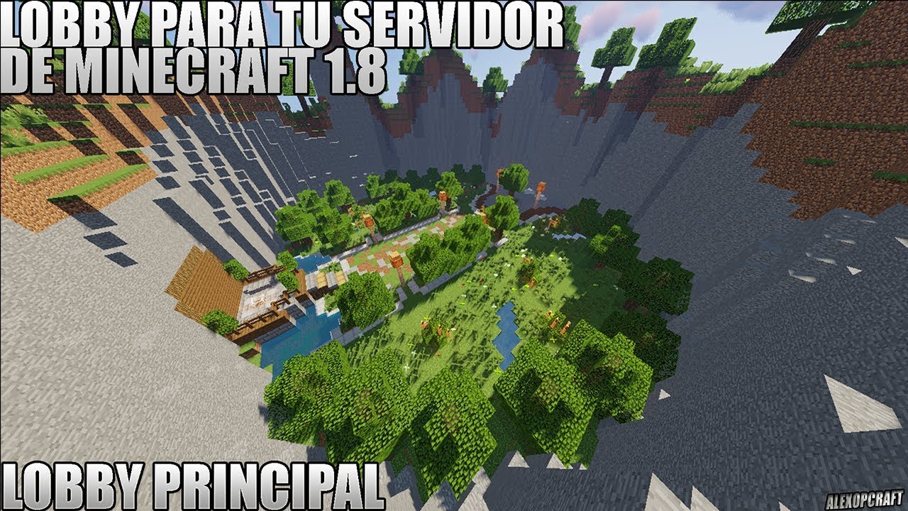 LOBBY PARA TU SERVIDOR DE MINECRAFT 1.8 | AlexOPCraft - YouTube