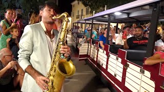 "L'ITALIANO" ciao Toto Cutugno... Night Street Performance | Saxophone Cover Daniele Vitale