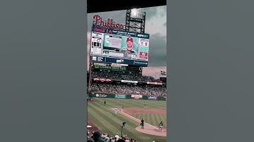 Bryce Harper failed to hit a homer but Trea Turner lands on 3rd because of Marlins error.