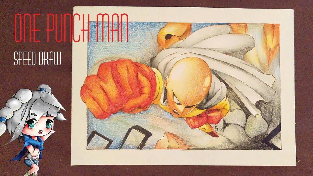 Comment dessiner Saitama de One Punch Man [ speeddraw ] YouTube