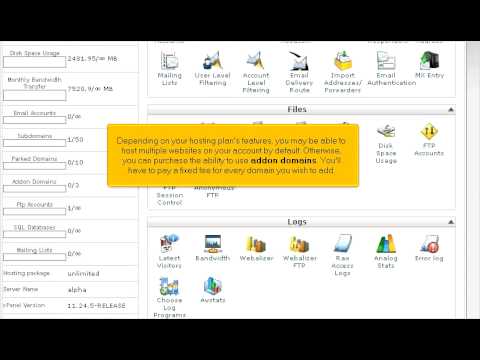 Hostsary.com Video Tutorial - Can I host more than one site per account?