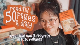 i challenged myself (again) to read 50 pages a day