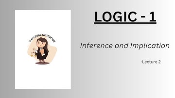 Logic- 1 | Module- 1 | Inference and Implication