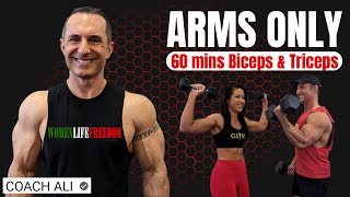 MOST EFFECTIVE Arms Workout EVER | Dumbbell Arms Workout Biceps and Triceps with Coach Ali