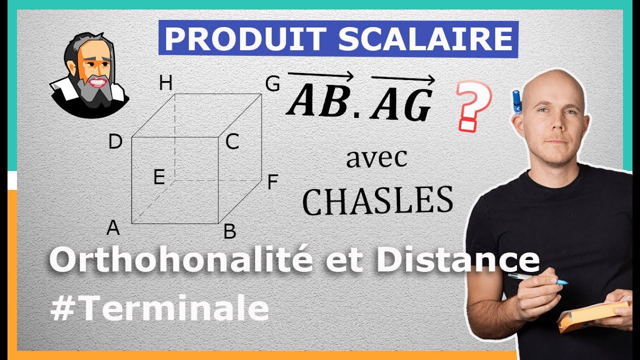 PRODUIT SCALAIRE dans l'Espace avec CHASLES - Exercice Corrigé - Terminale