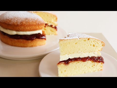 Wie man Victoria Biskuitkuchen / sehr leckeren Kuchen macht