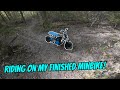 Riding Around on my New Built Minibike!
