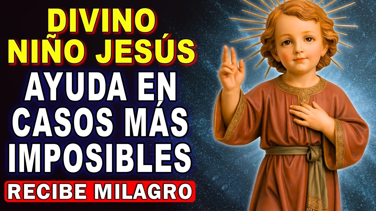 💖ORACIÓN AL DIVINO NIÑO JESÚS PARA PEDIR AYUDA EN CASOS DIFÍCILES, DESESPERADOS,URGENTES,BENDICIONES